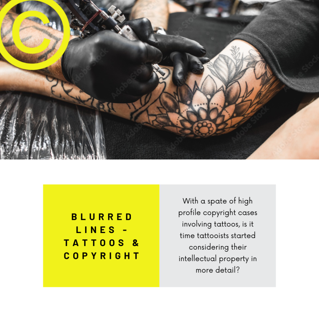Blurred Lines Tattoos and Copyright Anti Copying In Design Ltd (ACID)