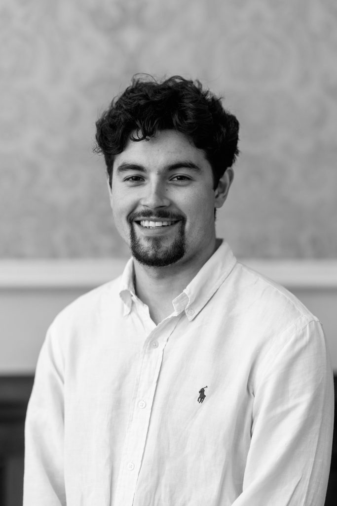 ACID's new Sustainability Ambassador Carl Henrik-Andersson. A black and white photograph of Carl smiling.