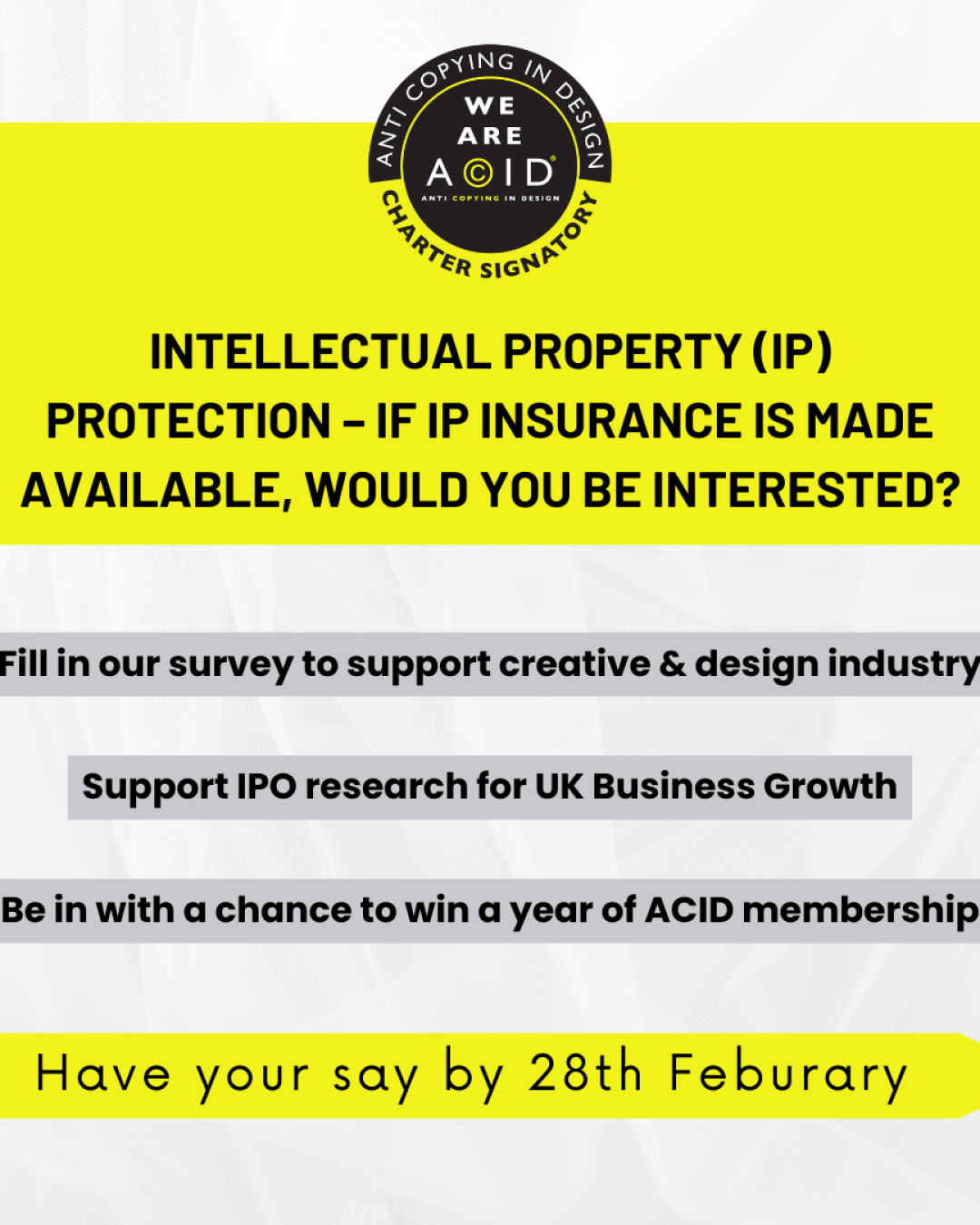 Intellectual Property (IP) Protection – If IP insurance is made available, would you be interested