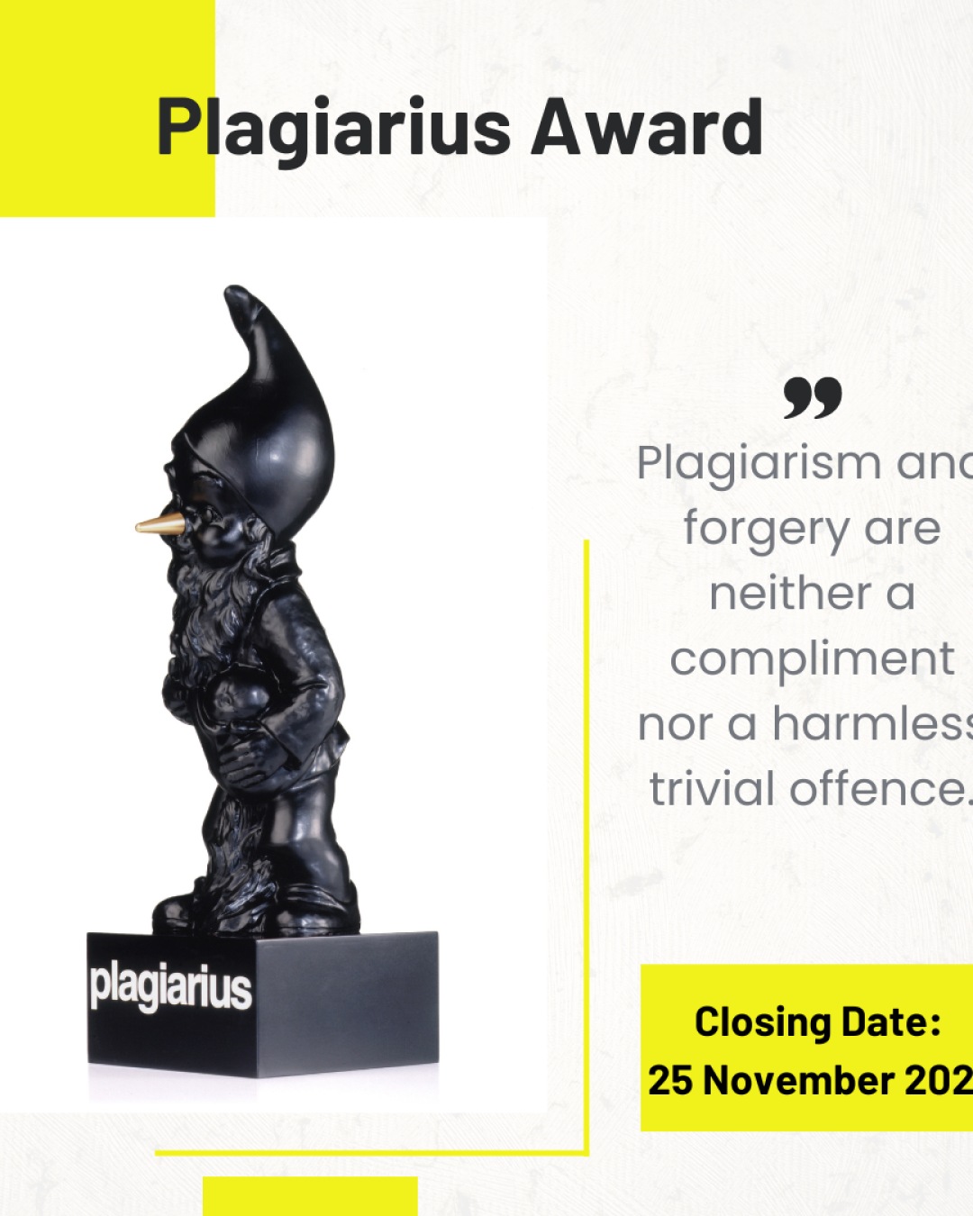 Plagiarism and forgery are neither a compliment nor a harmless trivial offence.
