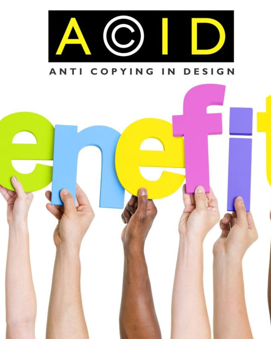 ACID Membership Benefits Hands and Sign Letters Centre Logo