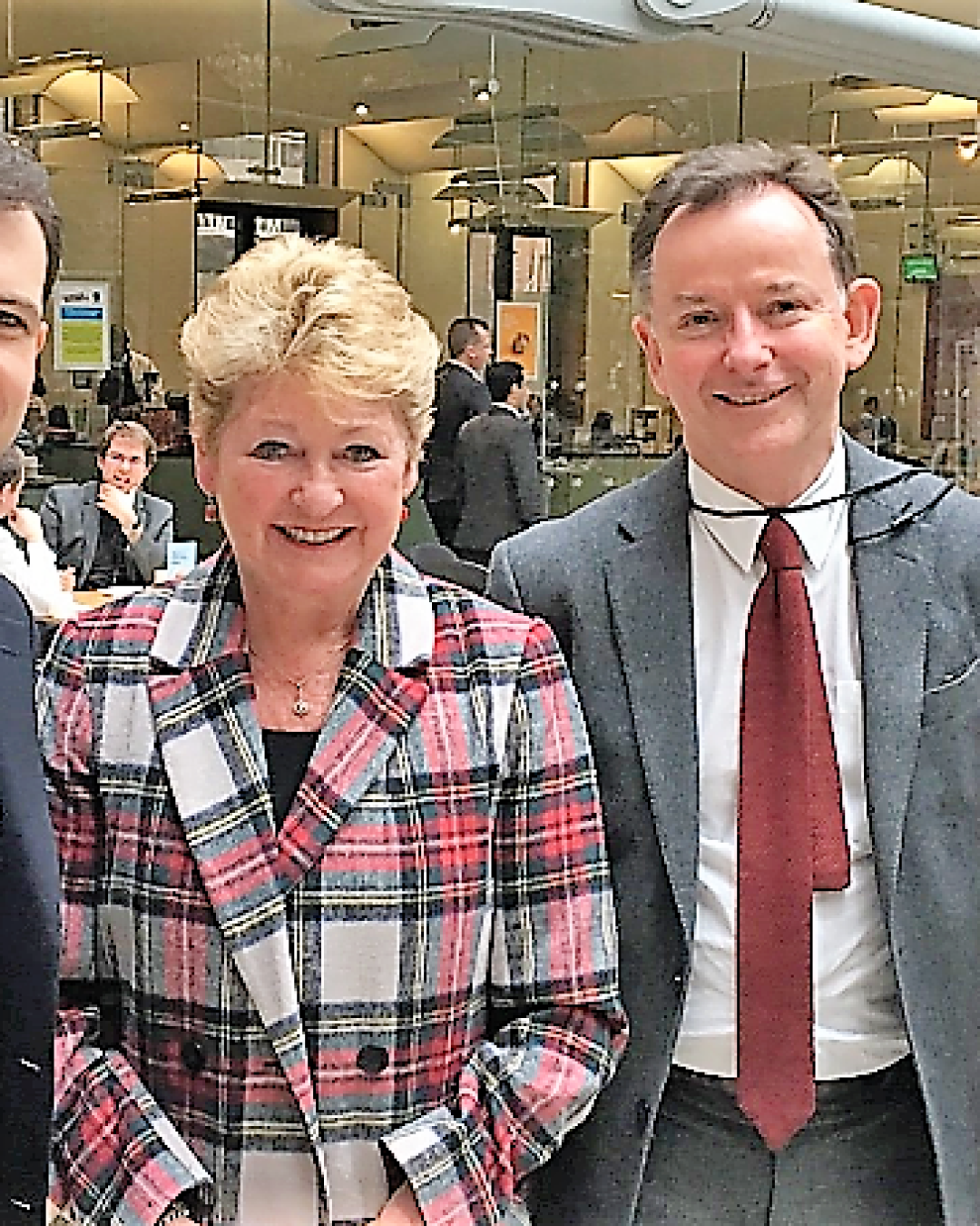 Andrew Bowie MP, Dids Macdonald, Bill Bush, Chair of the Alliance for IP and Eddy Leviten DG of Alliance for IP.