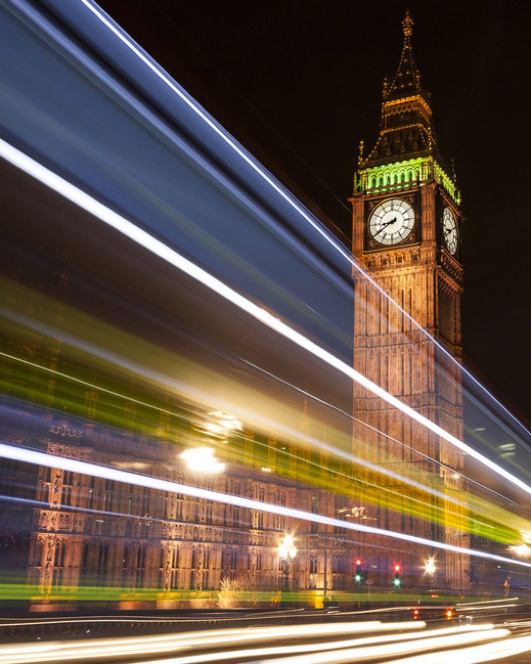 Next week in Parliament - Big Ben with light trail