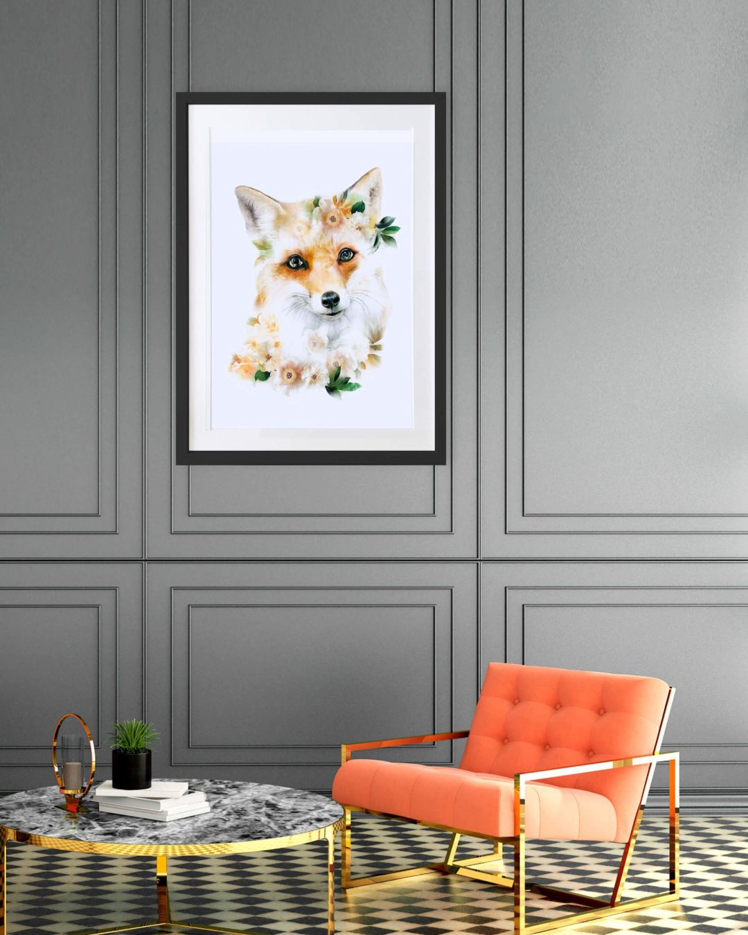 Wild Botanical Fox by Lola Design